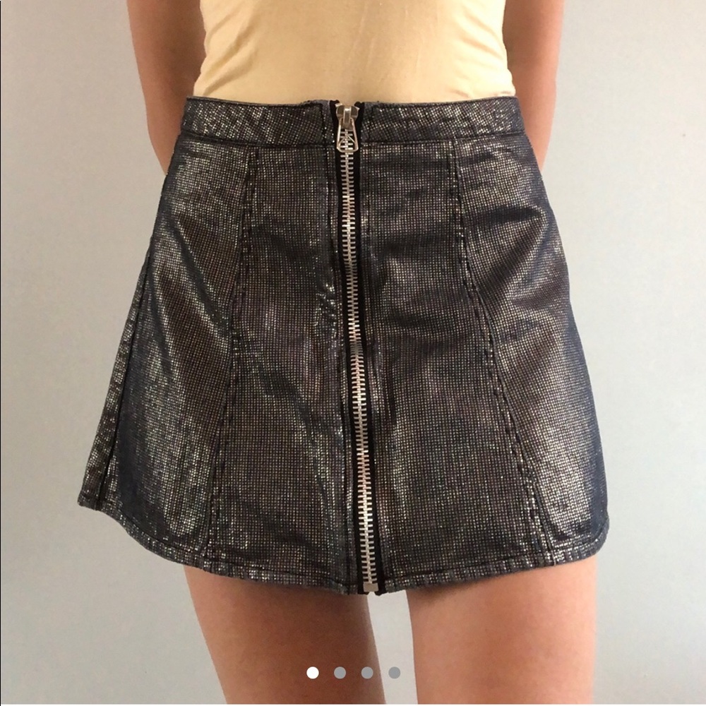 Super dope denim skater skirt.